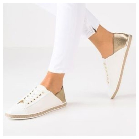 MICHAEL Michael Kors
Lace Up Espadrille Sneakers - Kristy Metallic Size 7 M - Picture 3 of 14